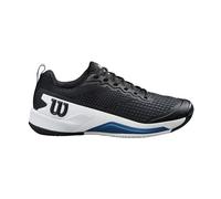 Wilson Men's Rush Pro 4.5 Tennis Shoes, Black/White/Ensign Blue, 6.5 UK