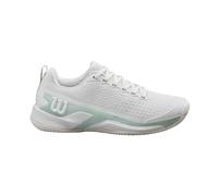 Wilson Rush Pro 4.5 Tennis Shoe, Women's, Size 4, White/Surf Spray/Tofu