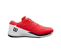 Wilson Rush Pro Ace Clay Men's Tennis Shoes, Provide a Secure Fit and Dynamic Support, Made with Breathable Mesh, Great for Clay Courts, Colour: Infrared/White/Black, Size: 7
