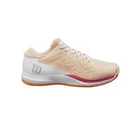 Wilson Rush Pro Ace Tennis Shoe for Clay Court, Women's, Size 6, Peach Parfait/White/Tangerine