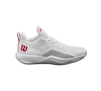 Wilson Rush Pro Lite Tennis Shoe, Women's, Size 43 1/3, White/Pearl Blue/Wilson Red