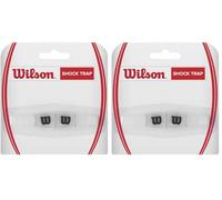 Wilson Shock Trap Tennis Racket Vibration Dampener, CLEAR/BLACK (Pack of 2)