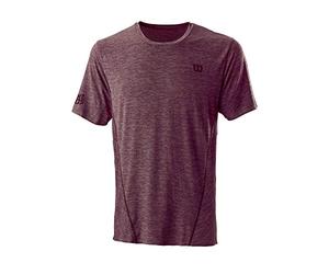 Wilson Short Sleeve Shirt, KAOS Mirage Crew, Polyester/Nylon/Spandex, Violet (Fig), Size M, WRA788702MD