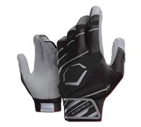 WILSON Sporting Goods Evoshield Youth Speed Stripe Batting Gloves, Black/Grey, Youth Large