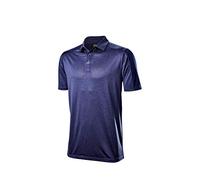 Wilson Staff Men's Golf Polo Shirt, WILSON STAFF Two-Tone POLO, Polyester, Blue, Size XL, WGA700733XL