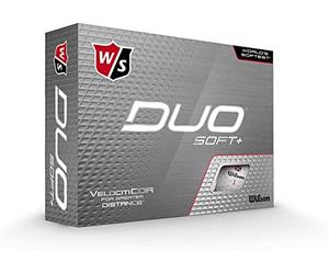 Wilson Staff Duo Soft + Golf Ball,White Soft +