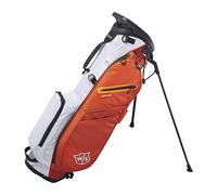 Wilson Staff EXO Lite Stand Carrying/Trolley Bag - 4 Compartment Golf Bag, Orange/White