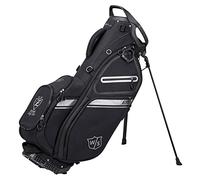 Wilson Staff Golf Bag, EXO II Carry Bag, Black/Silver, Integrated Stand, 2.3 kg, WGB6600BL