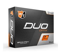 Wilson Staff Golf Balls, Duo soft, 12 balls, Orange, Matte surface, Easy to find, WGWP50300