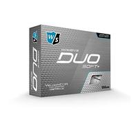 Wilson Staff Golf balls, Duo Soft, 12 balls, White, Two-piece premium golf ball,