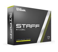 Wilson Staff Golf Balls, Staff Model, Four Piece High Spin Golf Ball, 12 Balls, Urethane, Yellow