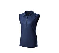 Wilson Staff Ladies' Golf Polo Shirt, Sleeveless, WILSON STAFF SLEEVELESS POLO, Polyester, Blue, Size S, WGA700743SM