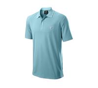 Wilson Staff Men's Golf Polo Shirt, Classic Polo, Short Sleeve, Polyester Light Blue