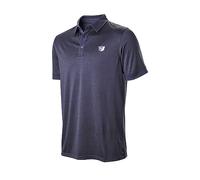 Wilson Staff Men's Golf Polo Shirt, Stripe Heather Polo, Short Sleeve, Polyester/Elastane Navy