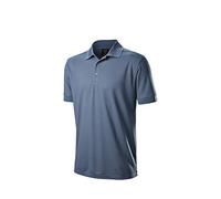 Wilson Staff Men's Golf Polo Shirt, WILSON STAFF AUTHENTIC POLO, Polyester, Light Blue, Size S, WGA700736SM