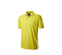 Wilson Staff Men's Golf Polo Shirt, WILSON STAFF AUTHENTIC POLO, Polyester, Yellow, Size S, WGA700737SM
