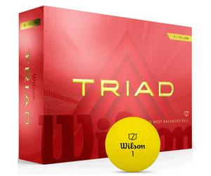 WILSON STAFF TRIAD GOLF BALLS / YELLOW DOZEN PACK / MULTIBUY / 2026 MODEL