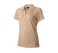 Wilson Staff Women's Golf Polo Shirt, Classic Polo, Short Sleeve, Polyester/Elastane Apricot