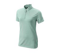 Wilson Staff Women's Golf Polo Shirt, Scalloped Collar Polo, Short Sleeve, Polyester Green