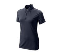 Wilson Staff Women's Golf Polo Shirt, Scalloped Collar Polo, Short Sleeve, Polyester Navy