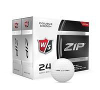Wilson Staff Zip Double Dozen Golf Balls, White, Large (WGWP25000), 2 Count (Pack of 1) (24 Golf balls total)