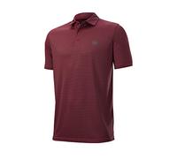 Wilson Stripe Polo T-Shirt - Red, Large