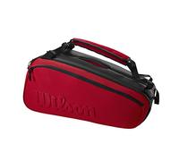 Wilson Super Tour 9PK Clash V2.0 Racket, Adults Unisex, Black/Red/ (Multicolor), One Size