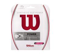 Wilson Synthetic Gut Power 16 Tennis String - Set, Pink
