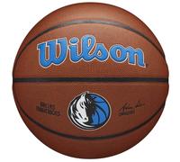Wilson Basketball, Team Alliance Model, DALLAS MAVERICKS, Indoor/Outdoor, Mixed Leather, Size: 7