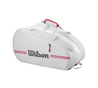 Wilson Team Padel Bag, Versatile Bag with a Dedicated Racket Space, Shoe Section and Spacious Accessory Pocket, Dual Carrying Options, Colour: Off White