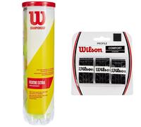 Wilson Tennis Balls, Champ Extra Duty, 4-pack Can, for All Surfaces, Y