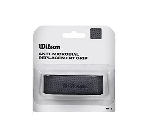 Wilson Tennis Grip Tape, Dual Performance Grip, Rubber, Black, 1-Pack