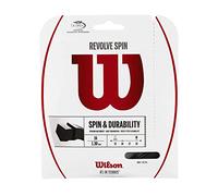 Wilson Tennis Racket String, Revolve Spin, 12.2 m, Black, 1.30 mm, Unisex, WRZ957000