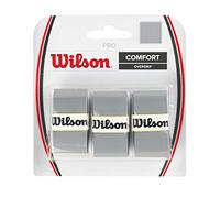 Wilson Tennis Racquet Pro Over Grip, Silver, Pack of 3
