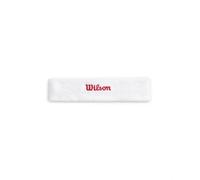 Wilson Terry Logo Headband, With Moisture-Wicking Technology, Sweat-Resistant, Made from Quick-Dry Fabric, Colour: Bright White/Infrared, Size: One Size