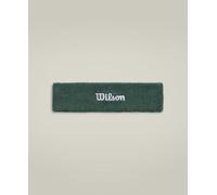 Wilson Terry Logo Headband, With Moisture-Wicking Technology, Sweat-Resistant, Made from Quick-Dry Fabric, Colour: Field Green, Size: One Size