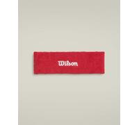 Wilson Terry Logo Headband, With Moisture-Wicking Technology, Sweat-Resistant, Made from Quick-Dry Fabric, Colour: Infrared, Size: One Size