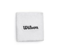 Wilson Terry Logo Wristbands, Moisture-Controlling and Quick-Drying, Colour: Bright White, Size: One Size