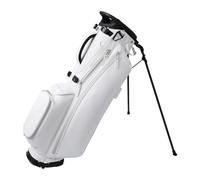 Wilson The 1914 Golf Carry Bag with PU Leather Exterior and Carbon Fiber Legs, Unisex, colour: White