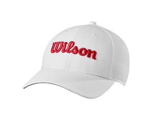 Wilson Tour Golf Cap 2025 - White / Red