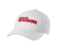 Wilson Tour Cap - White/Red, White, One Size