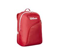 Wilson Tour Padel Backpack, Features Thermofoil Shielding to Protect Valuables, Made of Robust Polyester, Great for Adaptable Carrying, Colour: Red