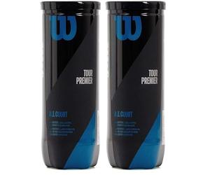 Wilson Tour Premier Tennis Balls, Yellow (Pack of 2)