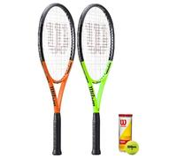 Wilson Tour XP 103 Graphite Tennis Racket Twin Set & 3 Wilson Championship Balls