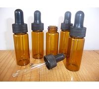 Wilson Twenty 10ml Amber Glass Bottles with Dropper Pipettes