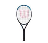Wilson Ultra Tennis Racket 26 V3.0, For children aged 9-10 years, Power Rib geometry, Black/Silver/Blue, WR043510U