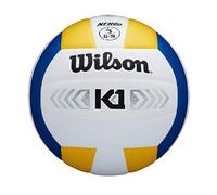Wilson Unisex-Adult K1 Gold Volleyball, Blue/White/Yellow, Official