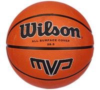 Wilson Unisex Adult MVP Basketball Traditional Rubber Surface for Outdoor Play, Orange, 6