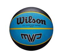 Wilson Unisex-Adult MVP Mini Basketball, Black/Blue, 5