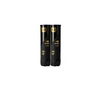 Wilson Unisex-Adult Tennis Balls, US Open, 2 Cans with 4 Balls Each, for Hard Surfaces, Yellow, 8 Balls WRT11752P